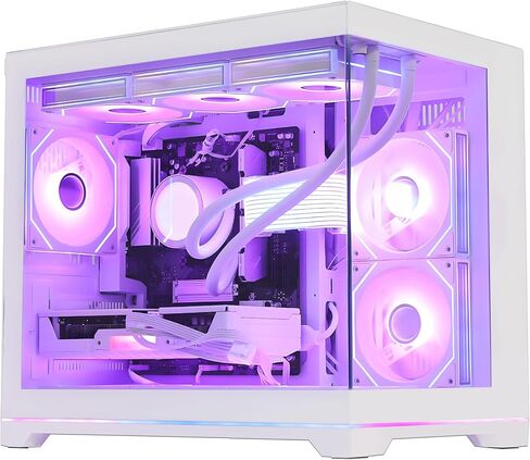 Ocean Park Gaming PC Desktop- AMD Ryzen 7 9800X3D 8-Core 4.7GHz- RX 9070 XT 16GB- 32GB DDR5-1TB PCIe +2TB SATA SSD- 850W 80+ Gold PSU- 360mm AIO & APP RGB Fan Control - Win 11 -White in Saudi Arabia