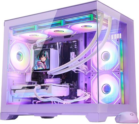 Ocean Park Gaming PC Desktop- AMD Ryzen 7 9800X3D 8-Core 4.7GHz- RX 9070 XT 16GB- 32GB DDR5-1TB PCIe +2TB SATA SSD- 850W 80+ Gold PSU- 360mm AIO & APP RGB Fan Control - Win 11 -White in Saudi Arabia