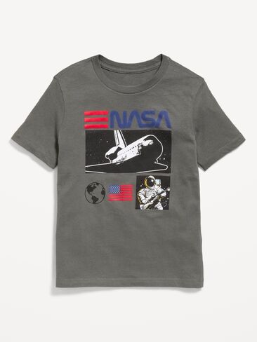 Old Navy NASA Gender-Neutral Graphic T-Shirt for Kids - Stainless Steel in Kuwait
