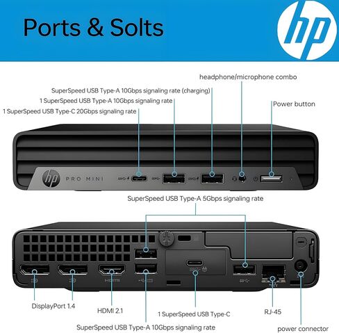 HP Prodesk 400 Mini PC, i7-12700T, 16GB DDR4 RAM, 1TB SSD, Windows 11 Pro in Kuwait