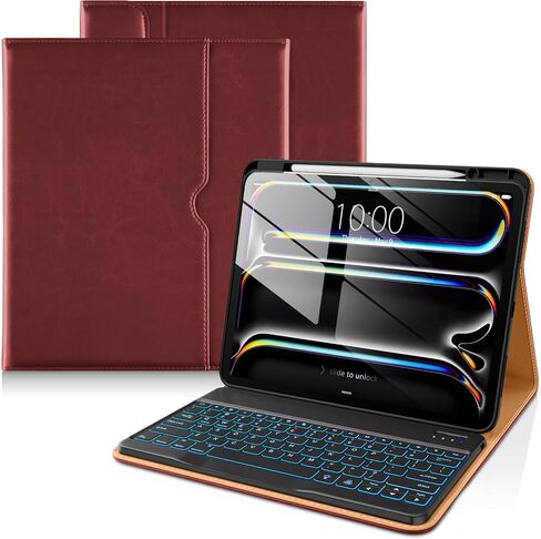 DTTO Keyboard Case for iPad Pro 13 Inch (M5) 2025 / (M4) 2024, Brown in Kuwait