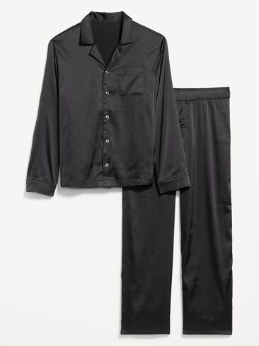 Old Navy Satin Pajama Pant Set for Men - Stingray in Kuwait