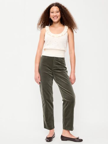 Old Navy High-Waisted Pixie Straight Pants - Forest Tapestry in Kuwait