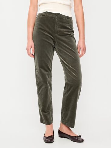Old Navy High-Waisted Pixie Straight Pants - Forest Tapestry in Kuwait