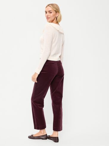 Old Navy High-Waisted Pixie Straight Pants - Raisin Arizona in Kuwait