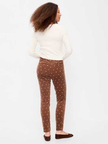 Old Navy High-Waisted Pixie Skinny Ankle Pants - Brown Floral in Kuwait