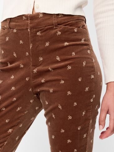 Old Navy High-Waisted Pixie Skinny Ankle Pants - Brown Floral in Kuwait