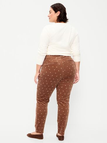Old Navy High-Waisted Pixie Skinny Ankle Pants - Brown Floral in Kuwait