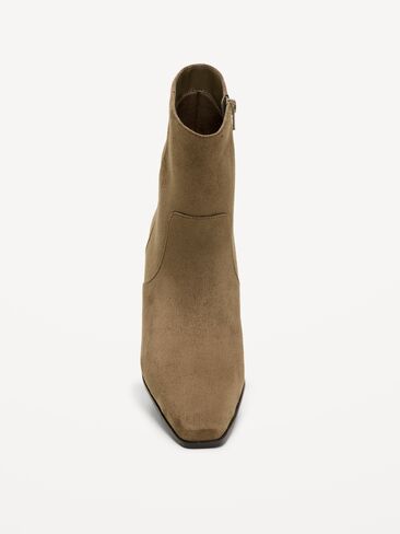 Old Navy Faux-Suede Low-Heel Booties for Women - Hearthwood in Kuwait
