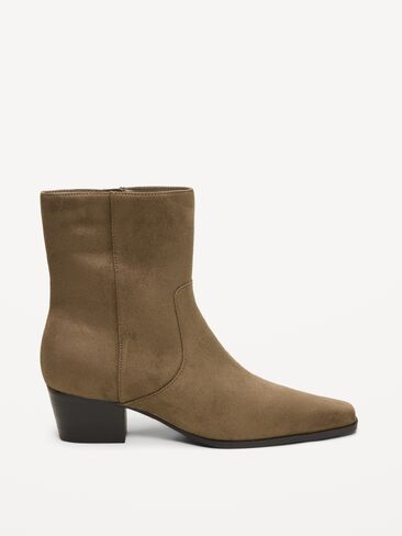Old Navy Faux-Suede Low-Heel Booties for Women - Hearthwood in Kuwait
