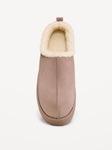Old Navy Faux-Suede Platform Mule Clogs for Women - Dusted Chocolate in Kuwait