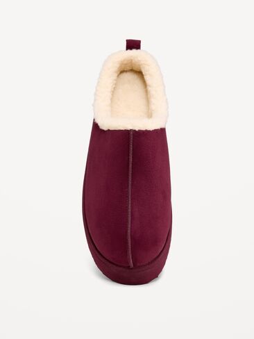 Old Navy Faux-Suede Platform Mule Clogs for Women - Goji Berry in Kuwait