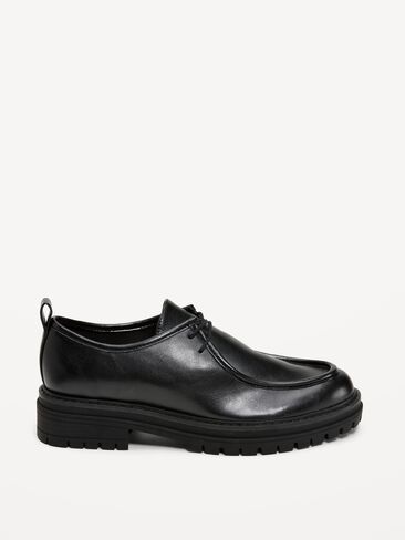 Old Navy Chunky Derby Boots for Women - BlackJack in Kuwait