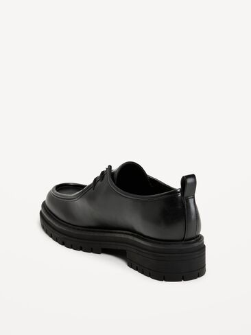 Old Navy Chunky Derby Boots for Women - BlackJack in Kuwait