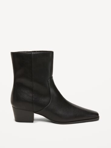 Old Navy Low-Heel Booties for Women - Black Jack in Kuwait