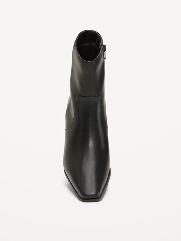 Old Navy Low-Heel Booties for Women - Black Jack in Kuwait