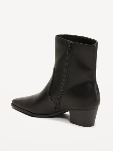 Old Navy Low-Heel Booties for Women - Black Jack in Kuwait