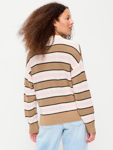 Old Navy Seaside Cotton Rugby Polo - Neutral Stripe in Kuwait