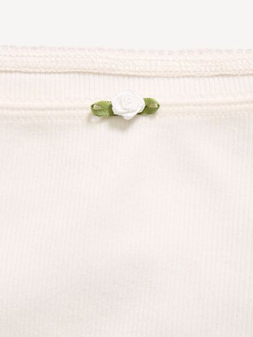 Old Navy Fitted Off-Shoulder Ribbed Top for Girls - Sea Salt in Kuwait