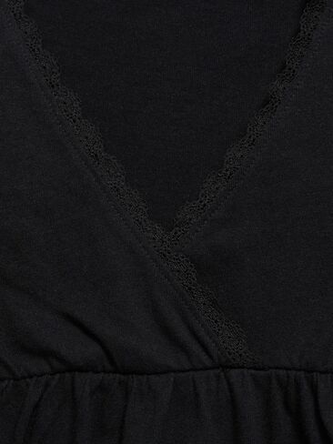 Old Navy Long-Sleeve Faux-Wrap Top for Girls - Black Jack in Kuwait