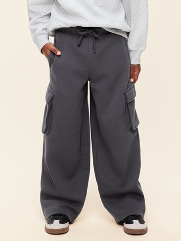 Old Navy Baggy Cargo Sweatpants for Boys - Gray in Kuwait