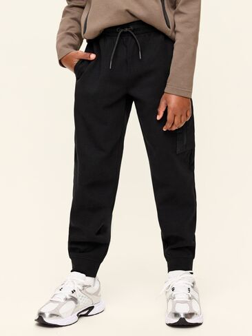 Old Navy Dynamic Fleece Utility Jogger Sweatpants for Boys - Black Jack in Kuwait