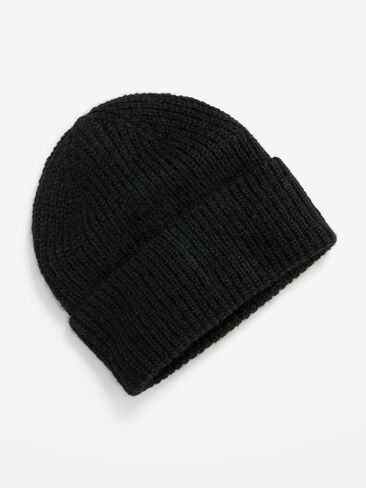 Old Navy Ribbed Beanie for Women - Black Jack in Kuwait