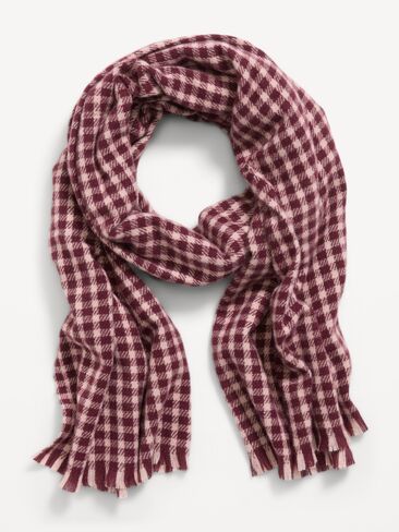 Old Navy Flannel Printed Scarf - Pink Plaid in Kuwait
