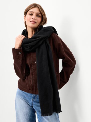 Old Navy Flannel Printed Scarf - Black Jack in Kuwait