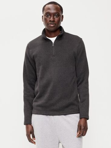 Old Navy Sweater Fleece Quarter-Zip - Black Jack in Kuwait