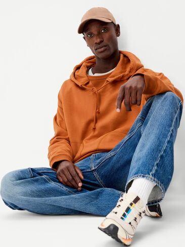 Old Navy Oversized Pullover Hoodie - Gingerade in Kuwait
