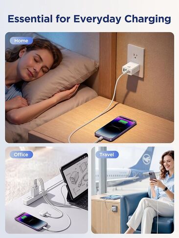 iPhone Charger Fast Charging,[MFi Certified] USB C Charger Block 20W PD USB C Wall Charger with 6FT USB C to Lightning Cable for iPhone 14/13/12/12 Pro Max/11/Xs Max/XR/X,AirPods Pro,ipad in Saudi Arabia
