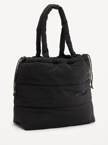 Old Navy Active Puffer Cinched Tote - Black Jack in Kuwait