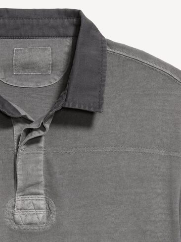 Old Navy Long-Sleeve Rugby Polo - Stainless Steel in Kuwait