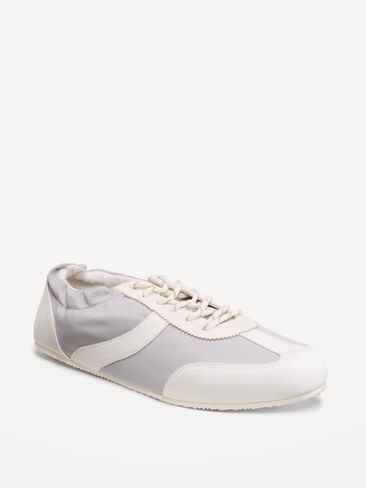 Old Navy Ruched Lace-Up Sneakers for Women - Magnolia in Kuwait