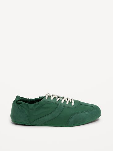 Old Navy Ruched Lace-Up Sneakers for Women - Field Of Greens in Kuwait