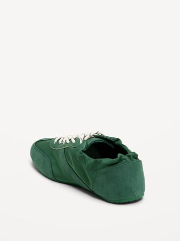 Old Navy Ruched Lace-Up Sneakers for Women - Field Of Greens in Kuwait