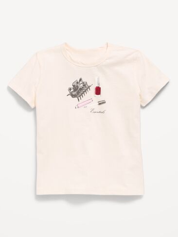 Old Navy Short-Sleeve Graphic T-Shirt for Girls - Creme De La Creme in Saudi Arabia