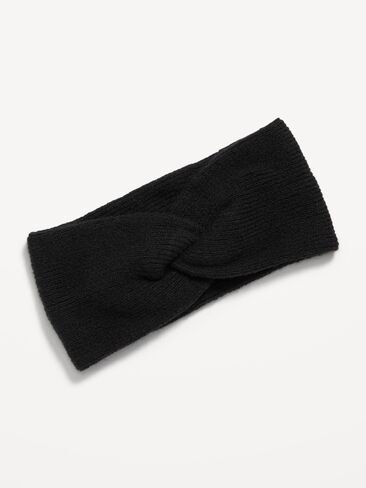 Old Navy Active Twist-Front Headband - Black Jack in Kuwait