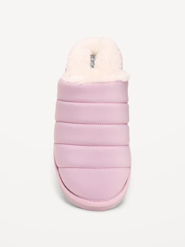 Old Navy Puffer Sherpa Slippers for Women - Mockingbird in Kuwait