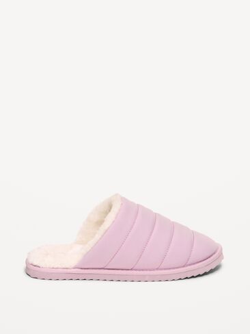 Old Navy Puffer Sherpa Slippers for Women - Mockingbird in Kuwait