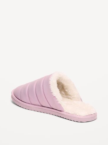 Old Navy Puffer Sherpa Slippers for Women - Mockingbird in Kuwait