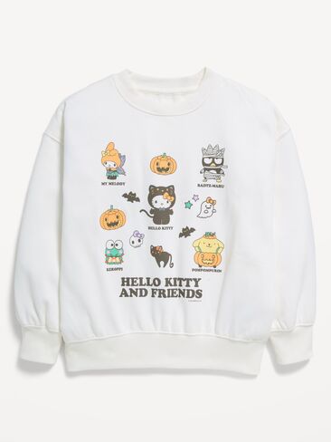 Old Navy Hello Kitty® Oversized Graphic Tunic Sweatshirt for Girls - Sea Salt in Kuwait