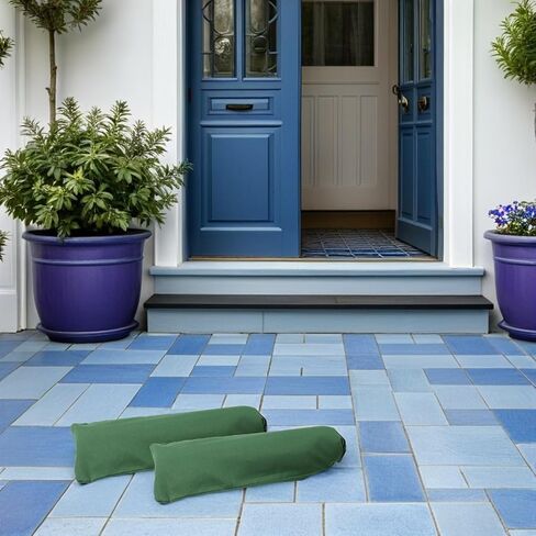 Sandbags Flood 27.5x11 Inch Canvas Green Barrier 2pcs for Garage in Kuwait