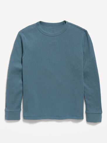 Old Navy Long-Sleeve Waffle-Knit T-Shirt for Boys - Tomales Bay in Kuwait