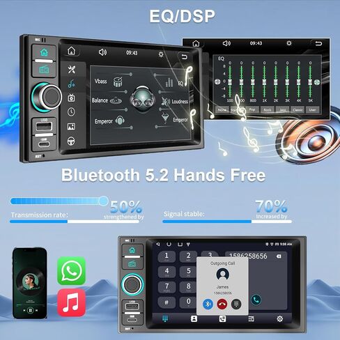 Plug & Play Car Radio for Nissan Rogue Selet 2014-2015,Sentra 2015-2019, Versa/Versa Note2014-2019, Titan 2013-2015, Frontier 2013-2018, Quest 2011-2017, 7" Screen with CarPlay&Android Auto in Saudi Arabia