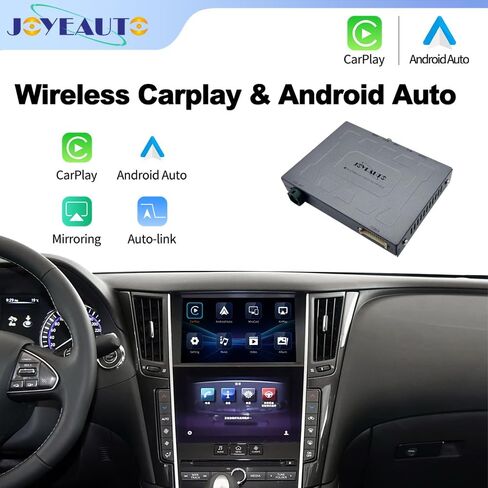 Wireless Carplay Retrofit Kit Decoder for Infiniti 8 inch Dual Screen 2015-2019 Q50 Q60 Q50L QX50 Original Screen Update, Support Android auto, Maps, Mirroring, Rear Camera, USB Drive in Saudi Arabia