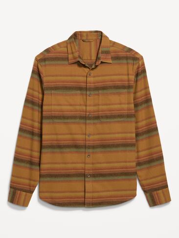 Old Navy Relaxed Long-Sleeve Flannel Pocket Shirt - Navy Blue in Kuwait