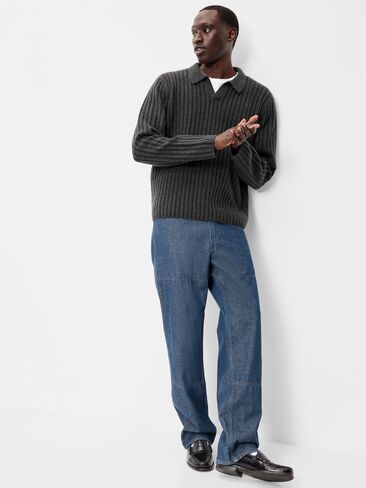 Old Navy Long-Sleeve Polo Sweater - Panthers in Kuwait