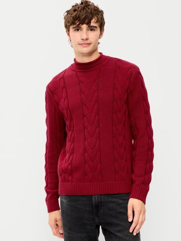 Old Navy Loose Cable-Knit Sweater - Emberglow in Kuwait